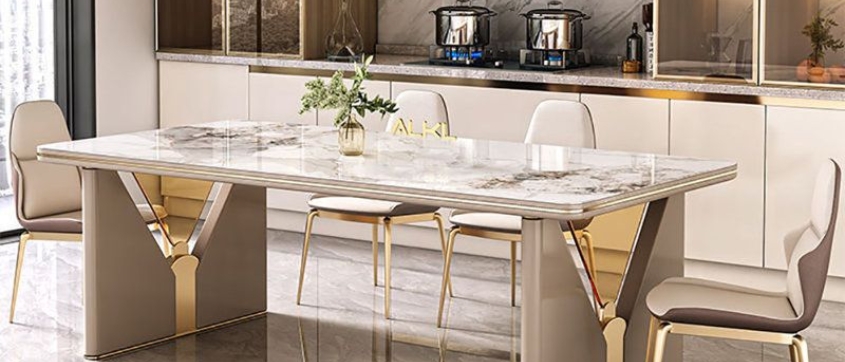 Rectangular Wooden Dining Table Set