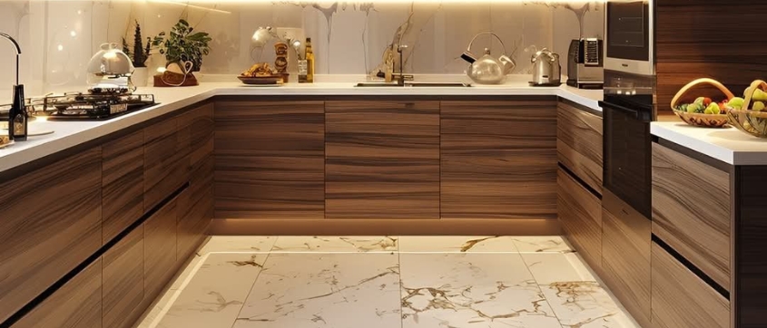 U Shape Modular Kitchen